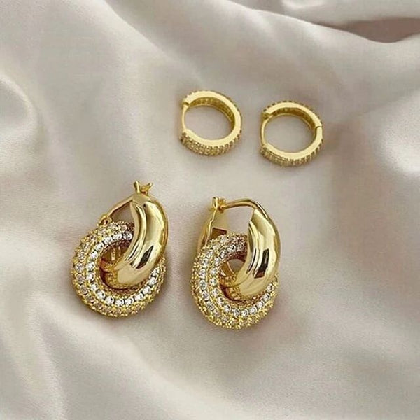 Arracadas Duo s´il vous plait ORO
